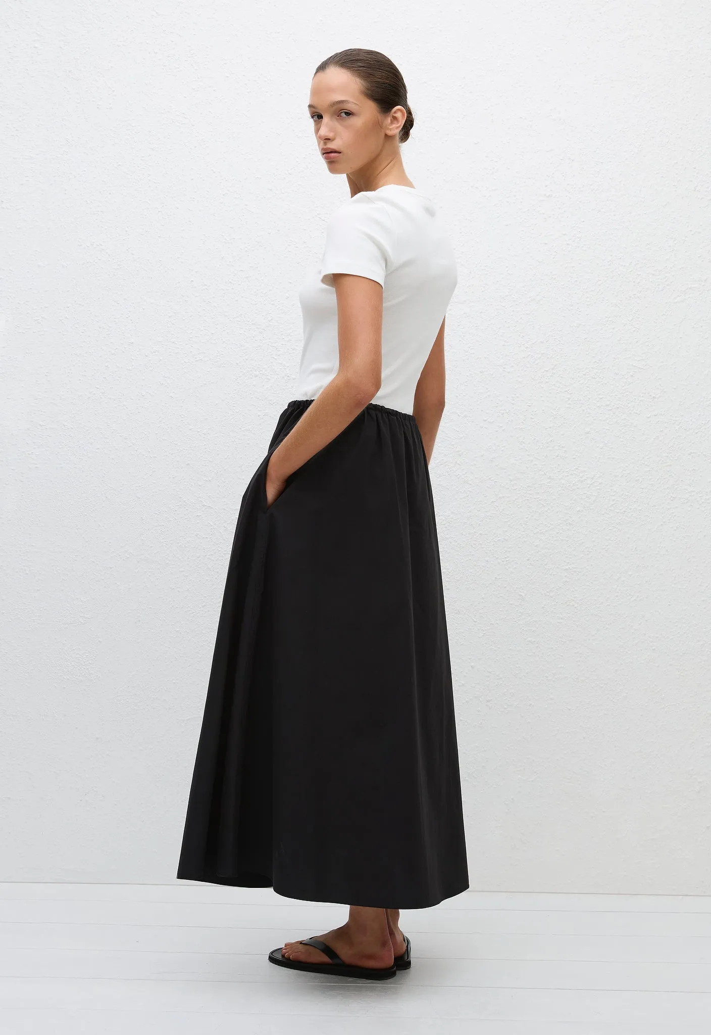 Drawcord Skirt - Black sold by Matteau product image thumbnail 4