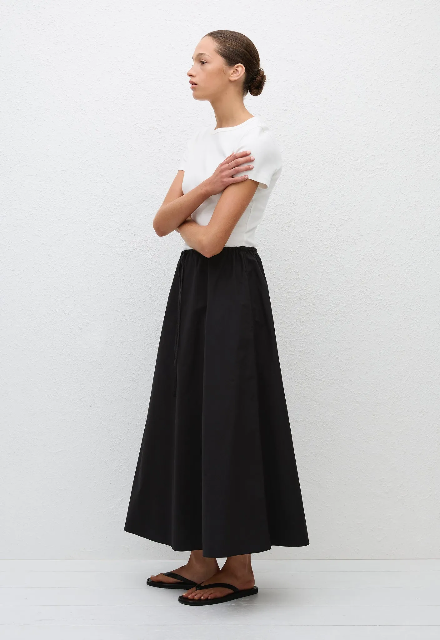 Drawcord Skirt - Black sold by Matteau product image thumbnail 2