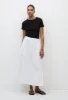 Drawcord Skirt - White sold by Matteau