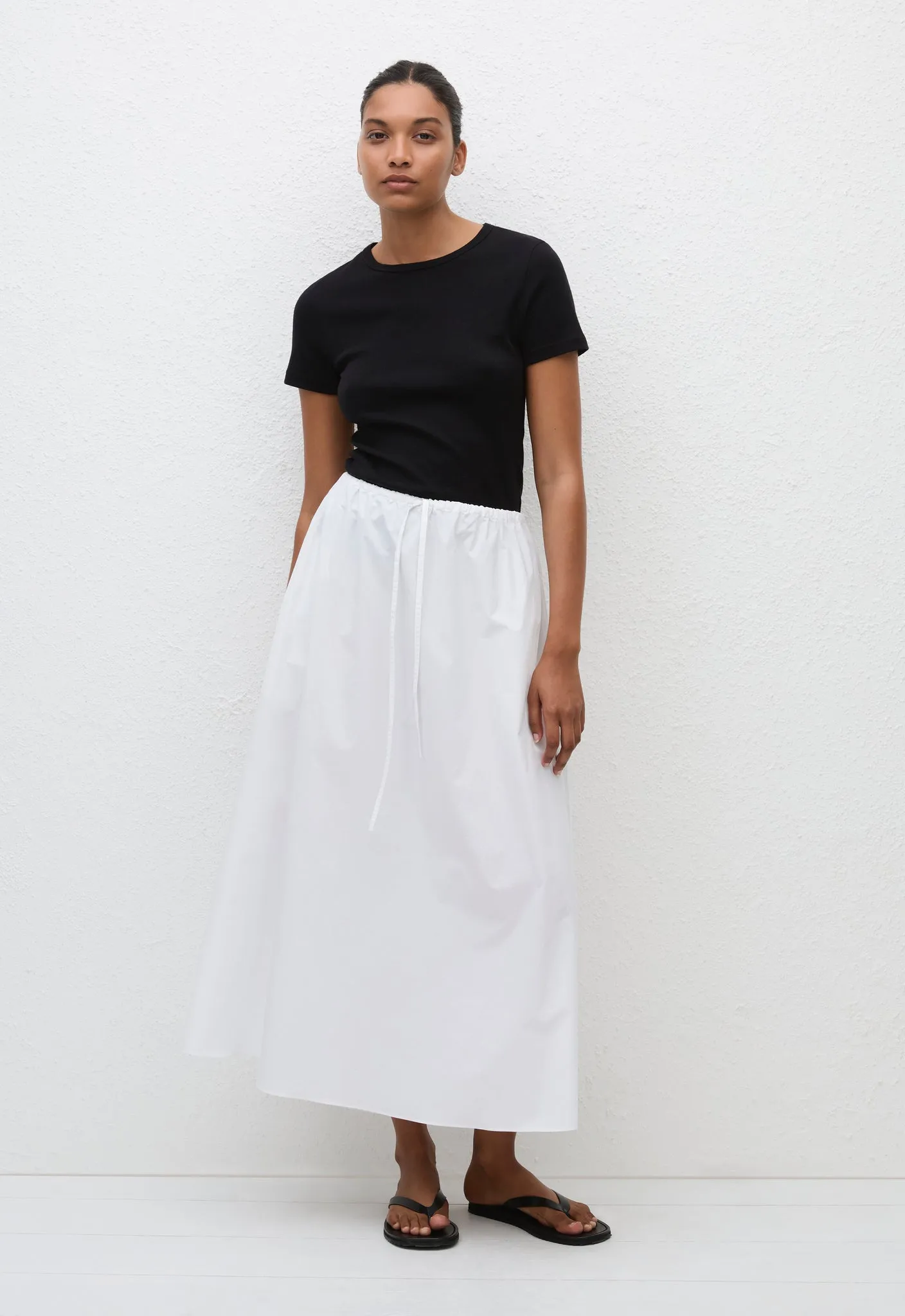 Drawcord Skirt - White sold by Matteau product image thumbnail 2
