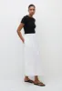 Drawcord Skirt - White sold by Matteau