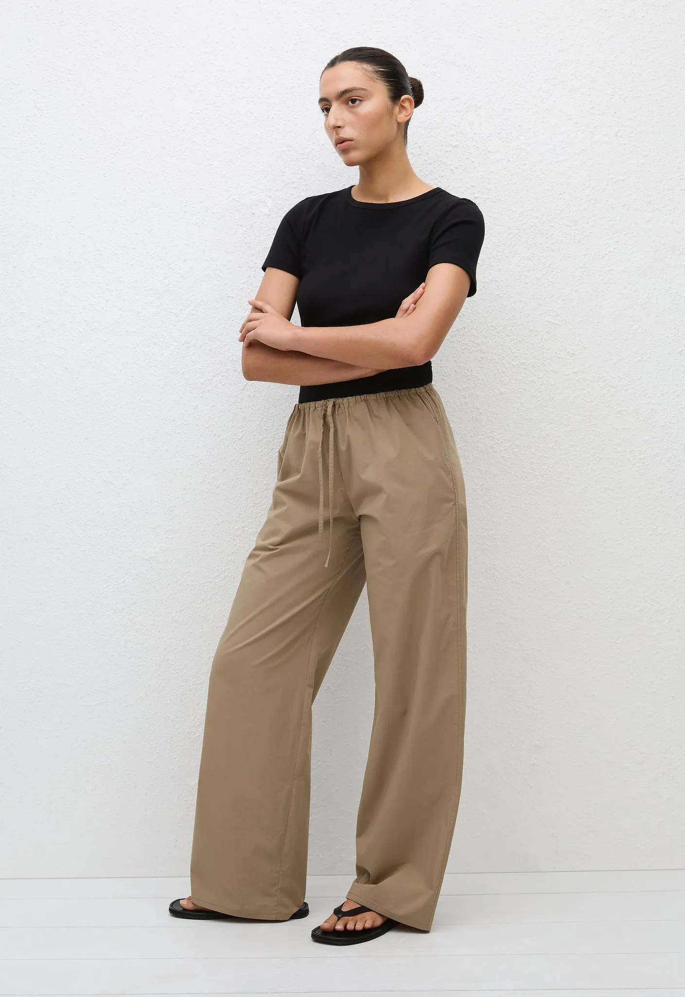 Drawcord Pant - Stone sold by Matteau product image thumbnail 2