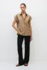 Relaxed Sleeveless Shirt - Stone sold by Matteau