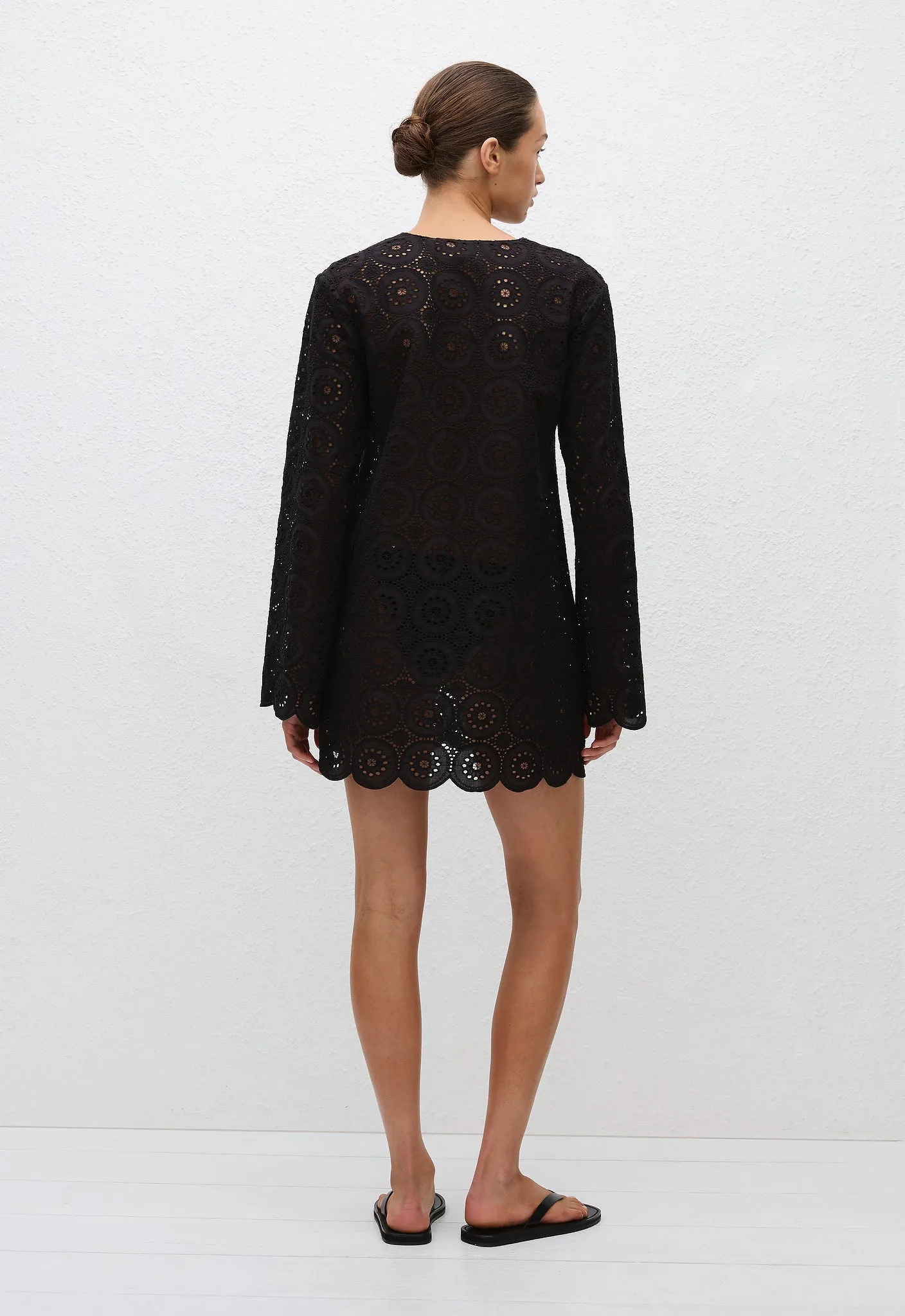Broderie Tunic Dress - Black sold by Matteau product image thumbnail 5