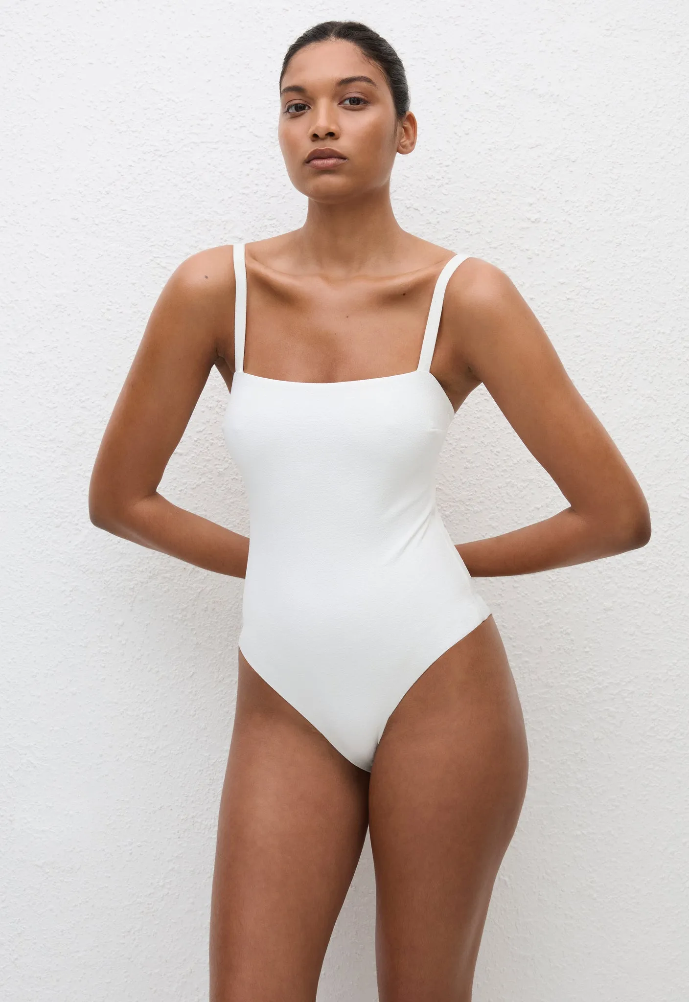 Square Maillot - Chalk Crinkle sold by Matteau product image thumbnail 2