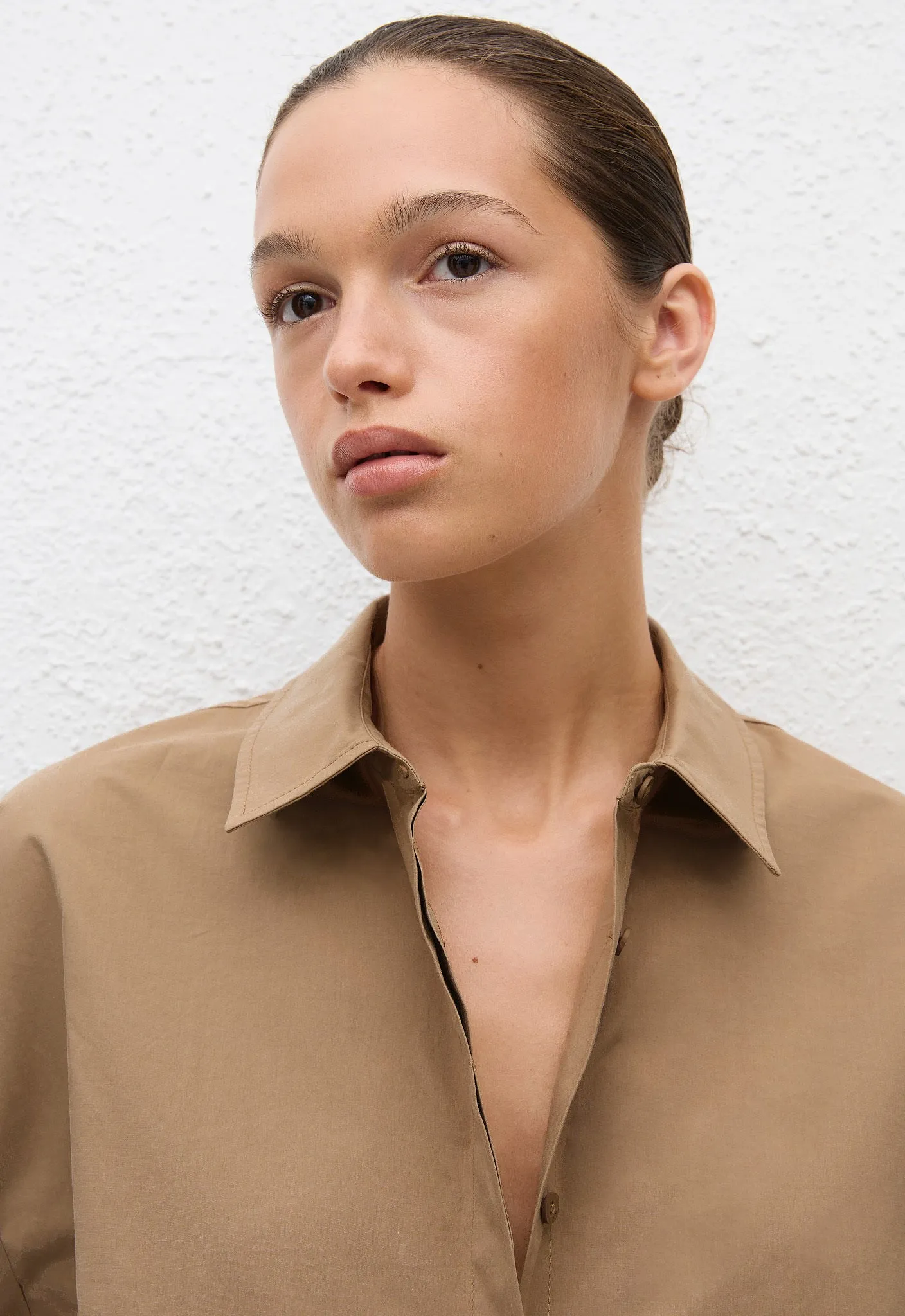 Relaxed Sleeveless Shirt - Stone sold by Matteau product image thumbnail 3