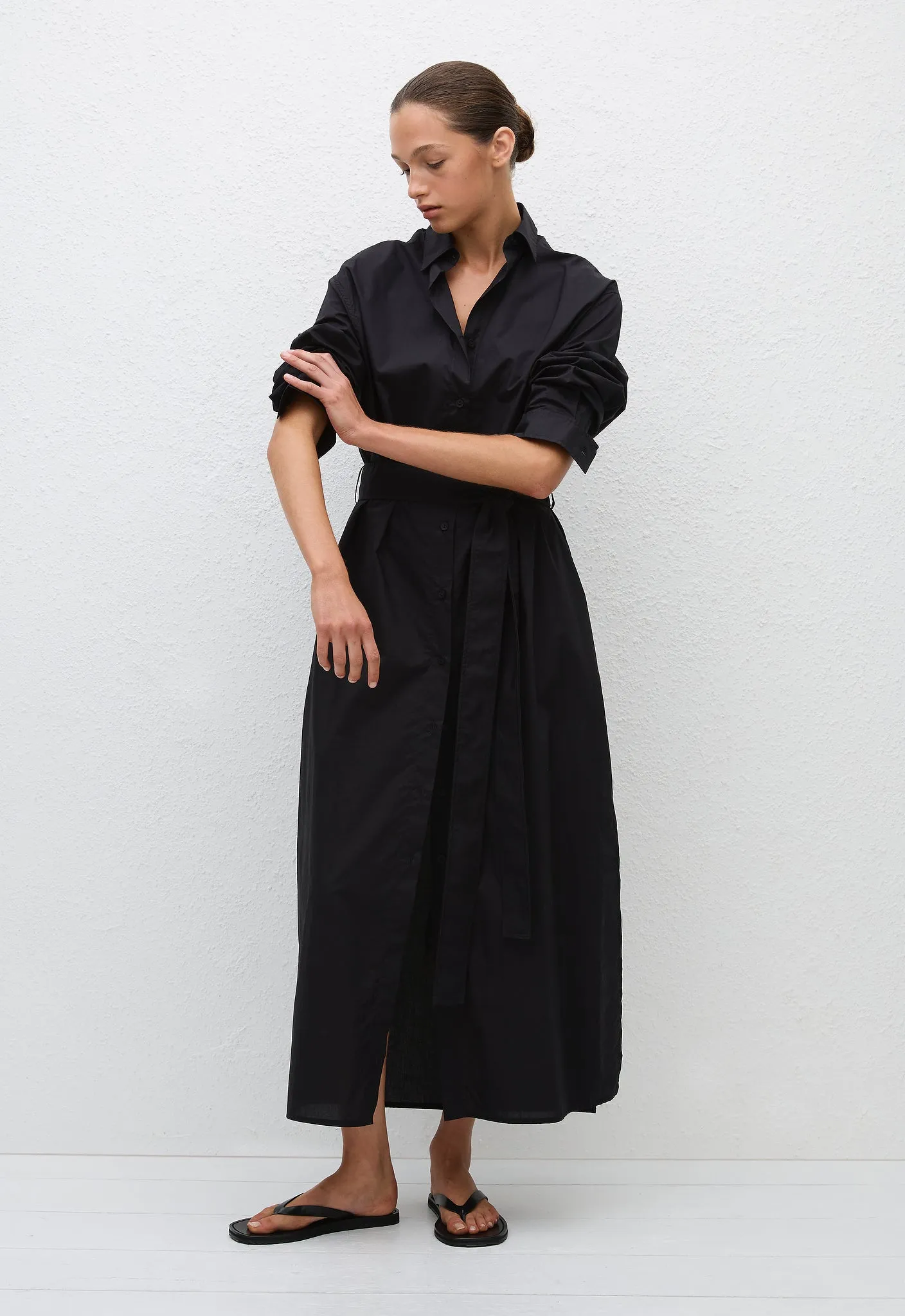Everyday Shirt Dress - Black sold by Matteau product image thumbnail 4