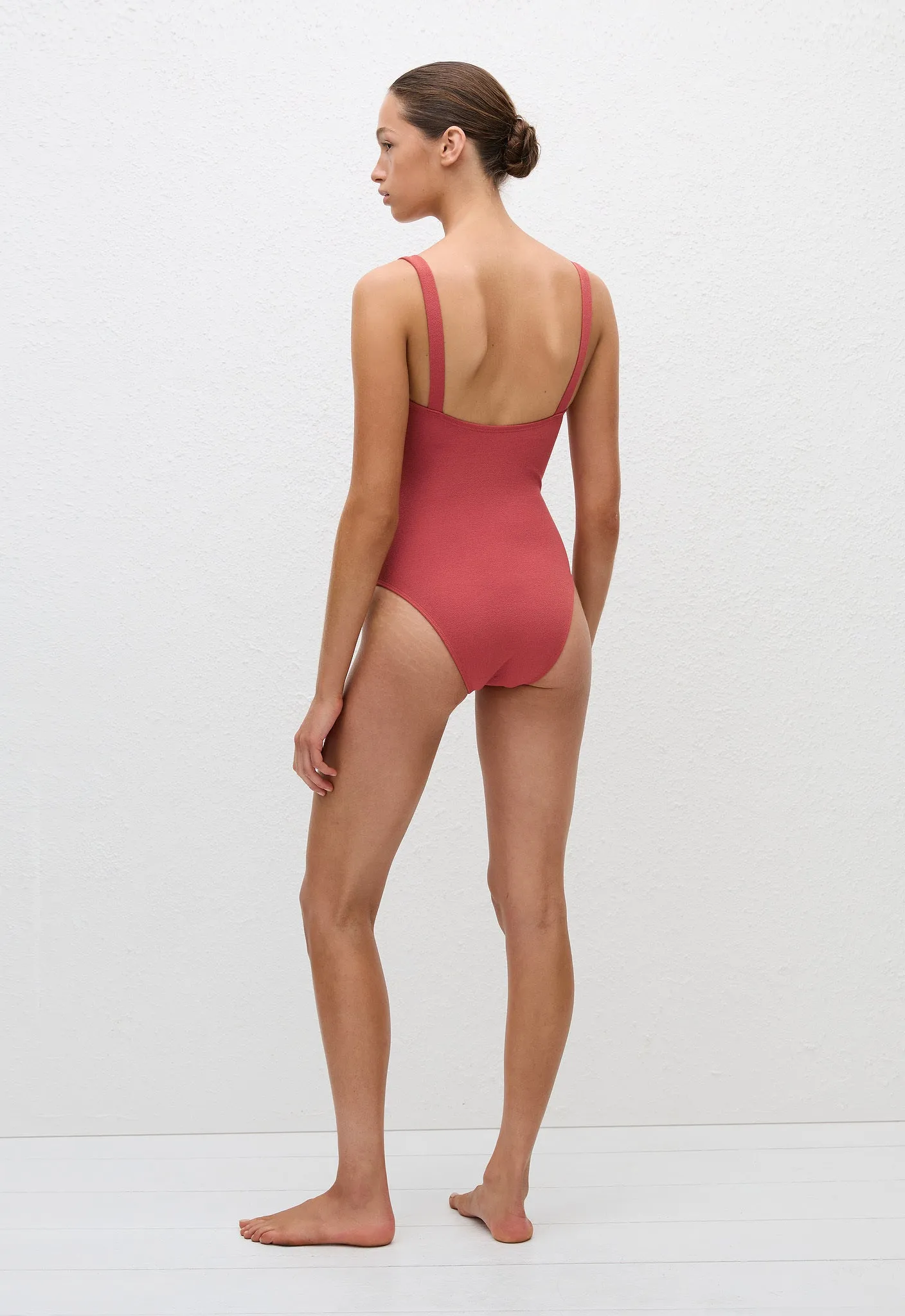 Square Maillot - Rose Crinkle sold by Matteau product image thumbnail 4