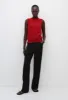 Cashmere Crew Vest - Crimson sold by Matteau