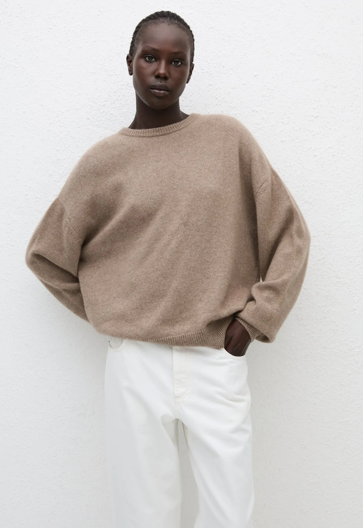 Cashmere Crew Sweater - Wheat sold by Matteau product image thumbnail 2