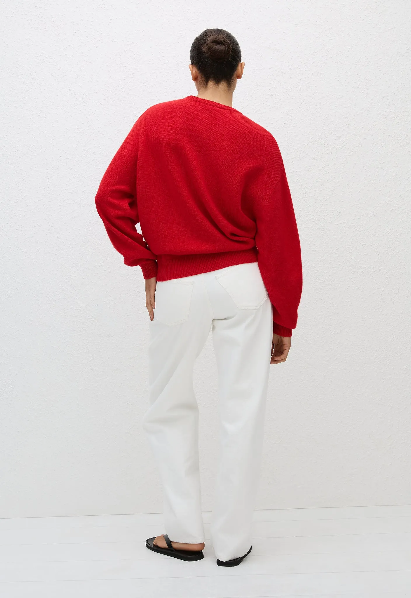 Cashmere Crew Sweater - Crimson sold by Matteau product image thumbnail 4