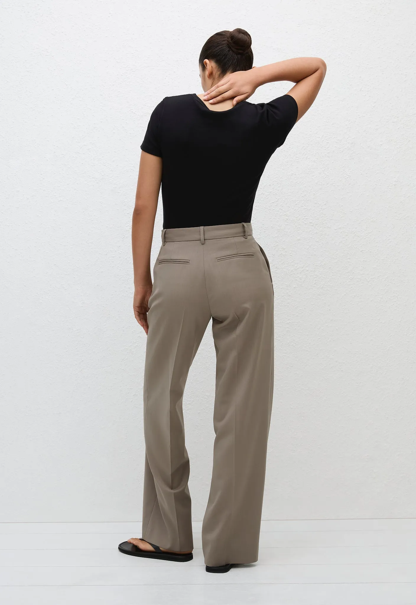 Relaxed Tailored Trouser - Taupe sold by Matteau product image thumbnail 3