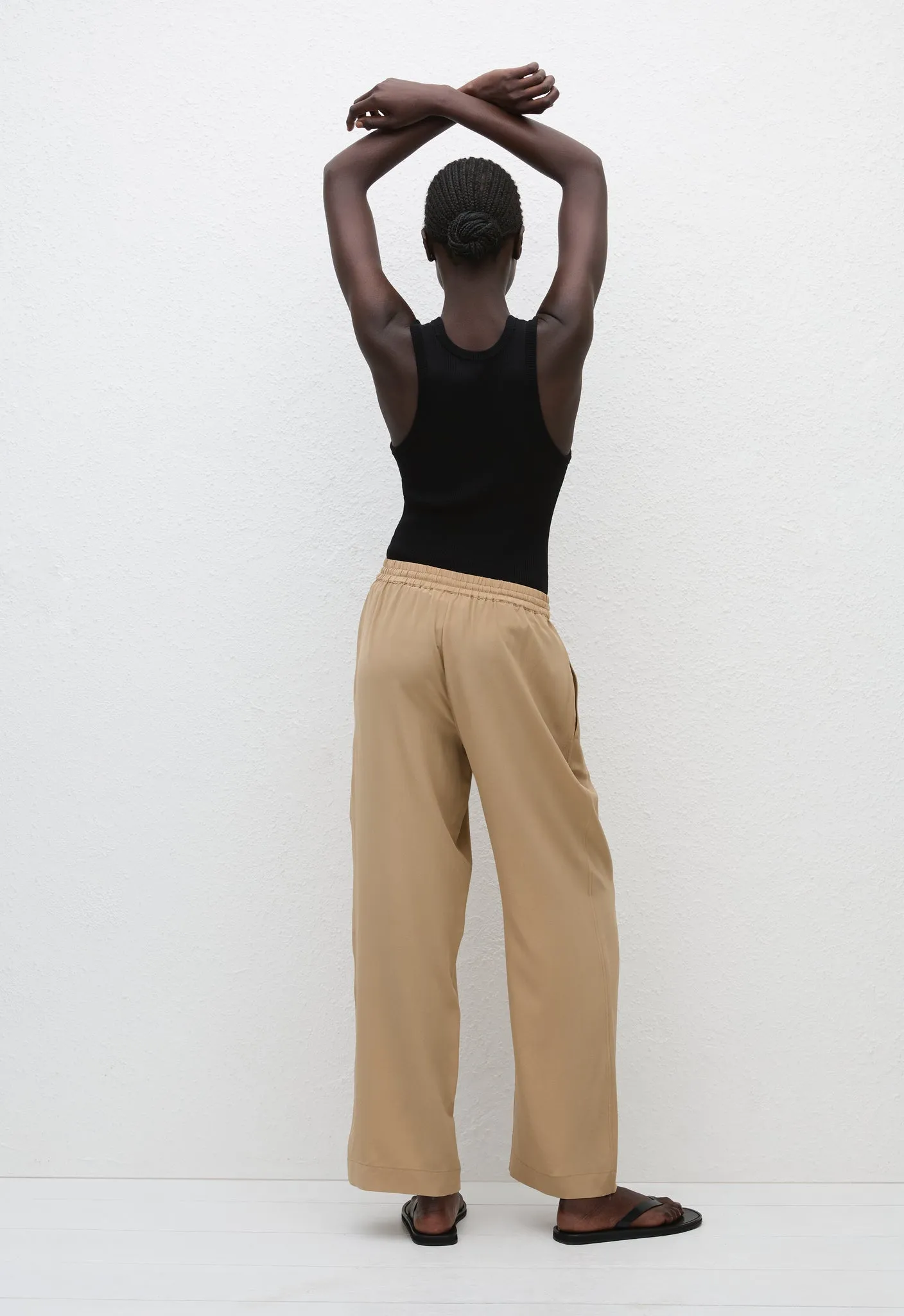 Drawstring Trouser - Stone sold by Matteau product image thumbnail 4