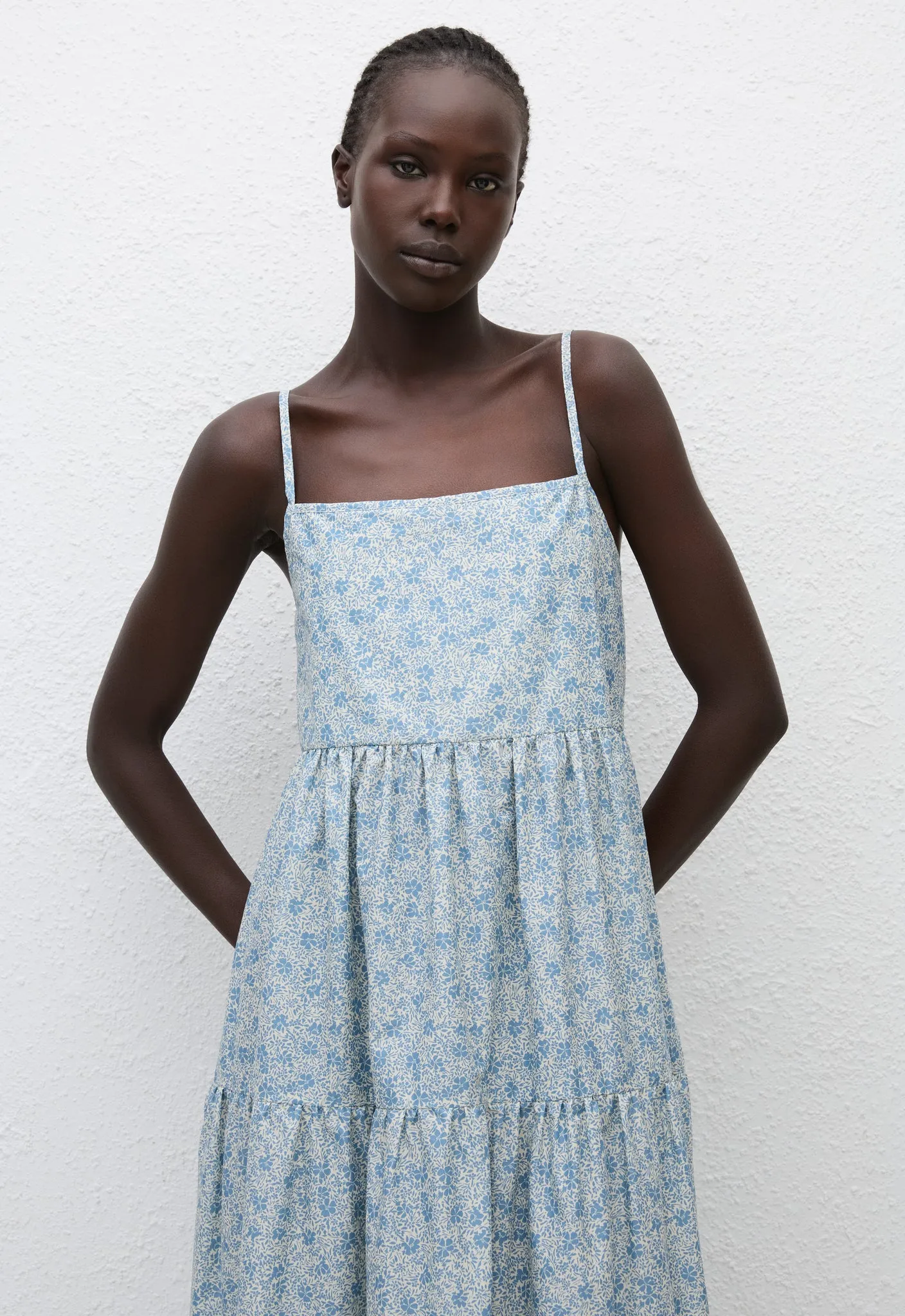 Tiered Low Back Sundress - Cornflower sold by Matteau product image thumbnail 2