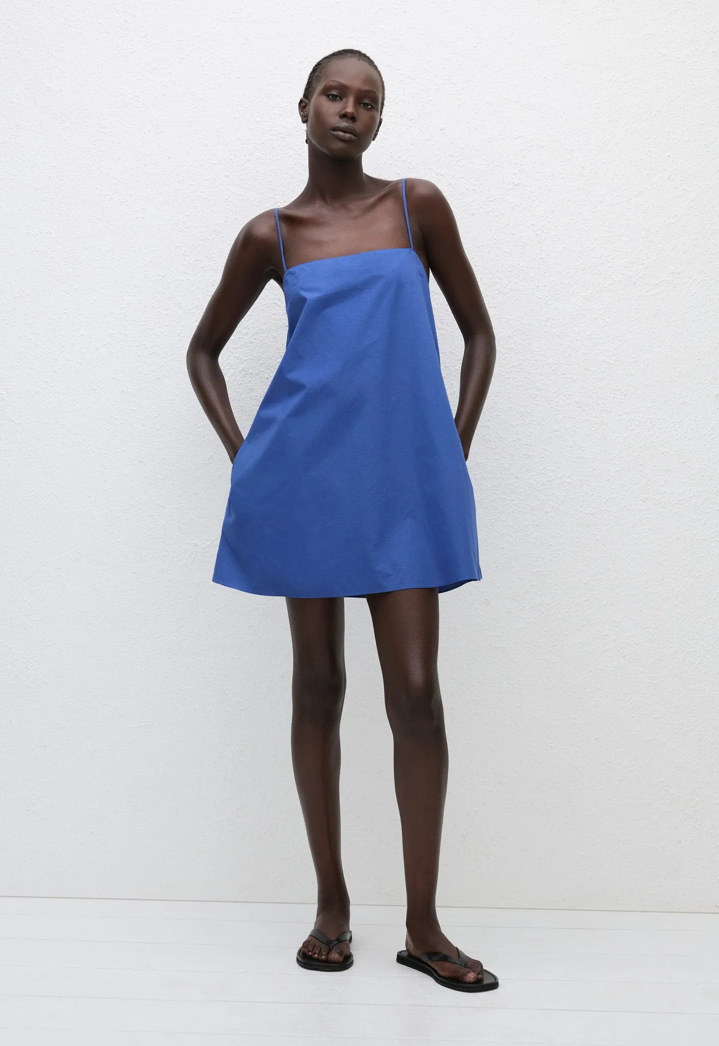 Square Cami Mini Dress - Yves Blue sold by Matteau