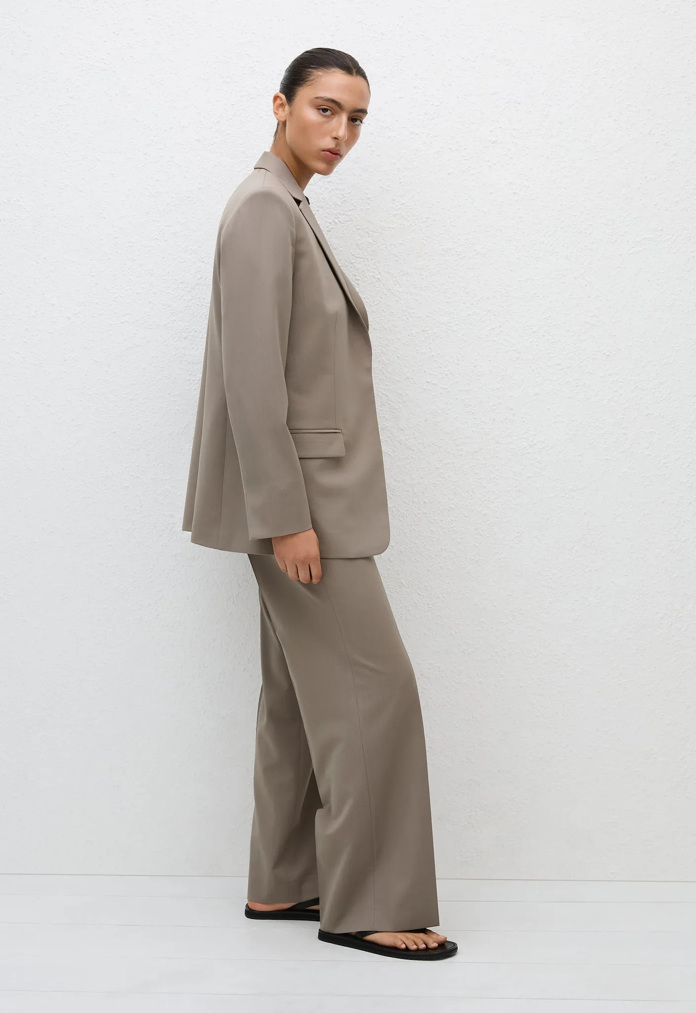 Relaxed Tailored Blazer - Taupe sold by Matteau product image thumbnail 2