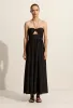 Bandeau Rouched Sundress - Black sold by Matteau