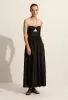 Bandeau Rouched Sundress - Black sold by Matteau