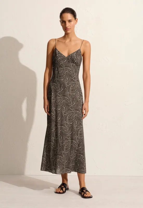 Low Back Slip Dress - Jasmine (Cocoa) sold by Matteau