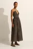 Drawcord Halter Sundress - Meadow sold by Matteau