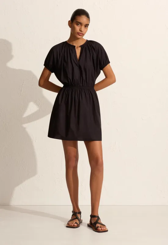 The Plunge Mini Dress - Black | Parallel