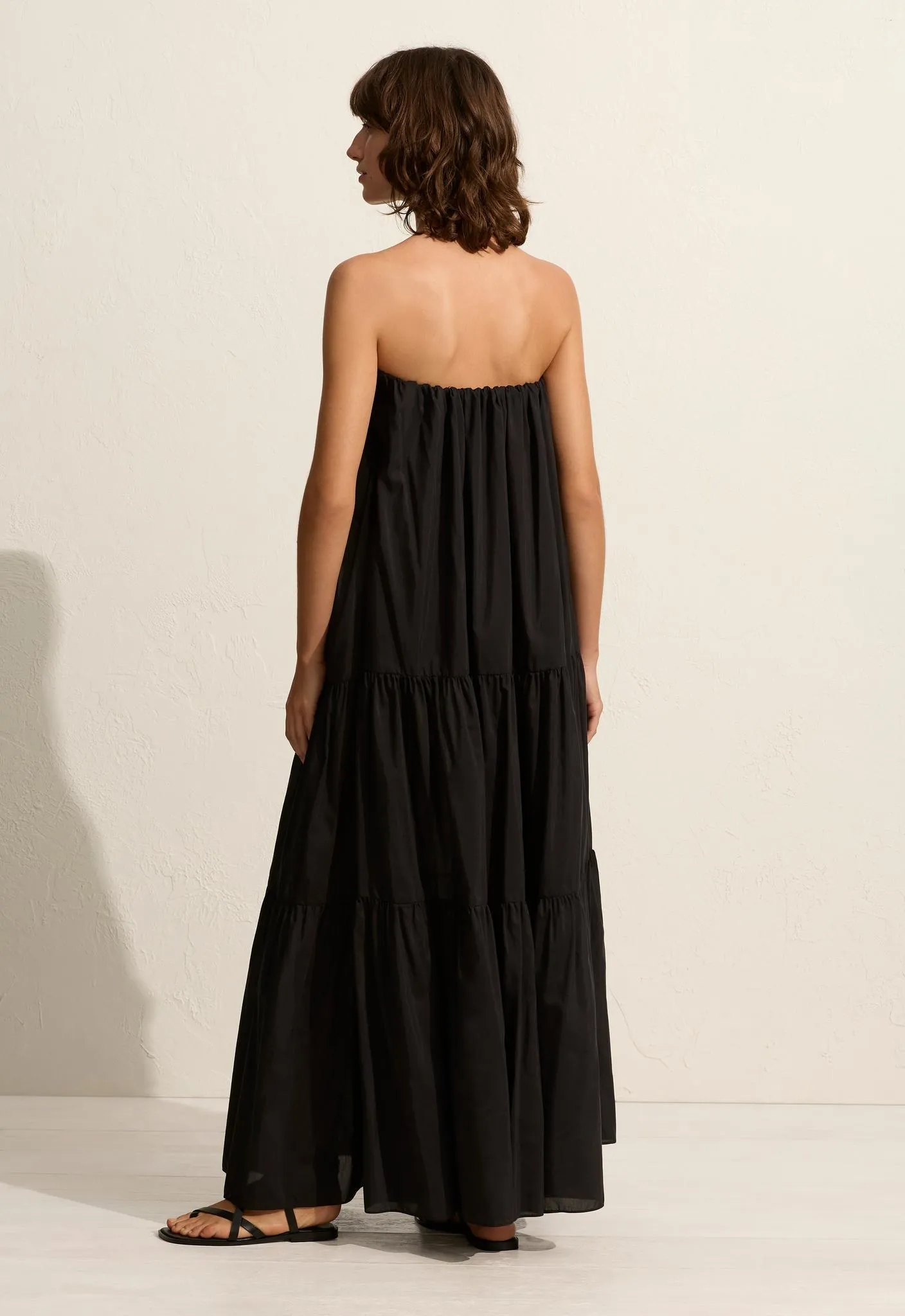 Voluminous Strapless Tiered Dress - Black sold by Matteau product image thumbnail 4