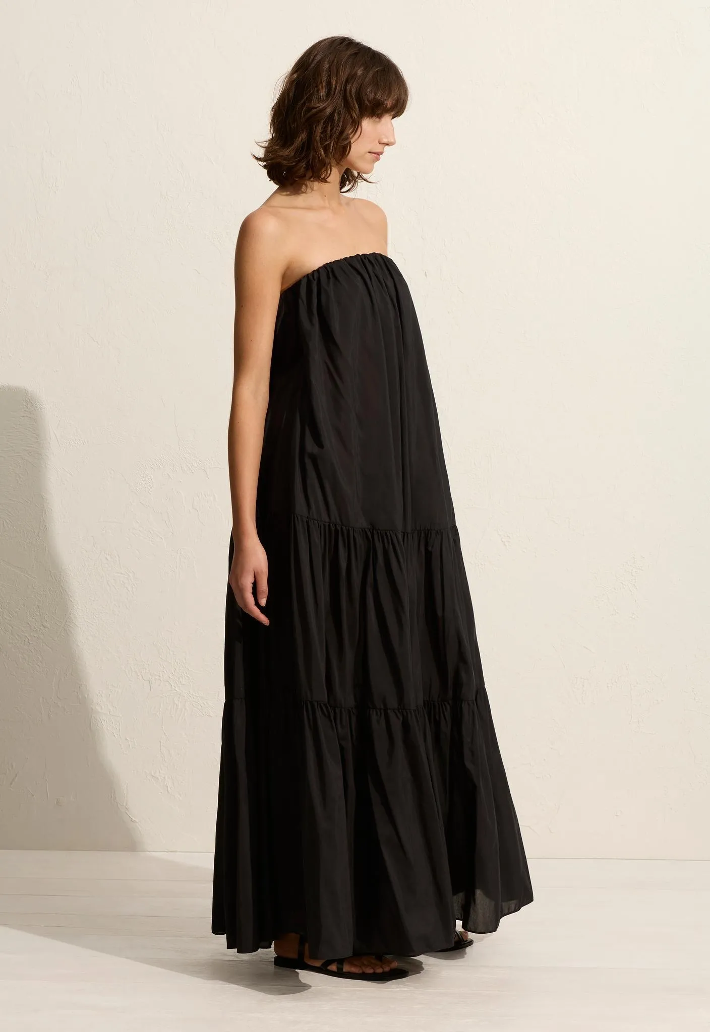 Voluminous Strapless Tiered Dress - Black sold by Matteau product image thumbnail 3