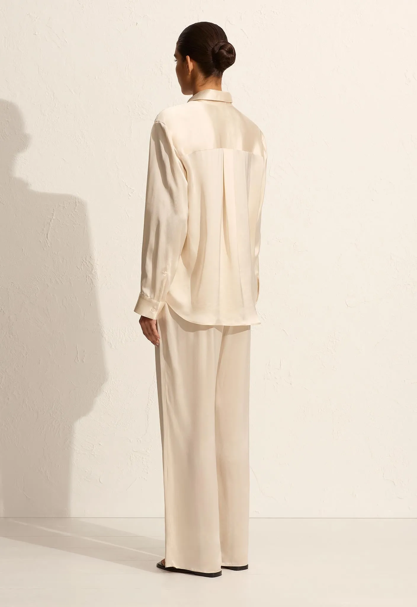 Satin Shirt - Ivory sold by Matteau product image thumbnail 4