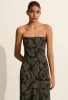 Bias Column Dress - Pebble sold by Matteau