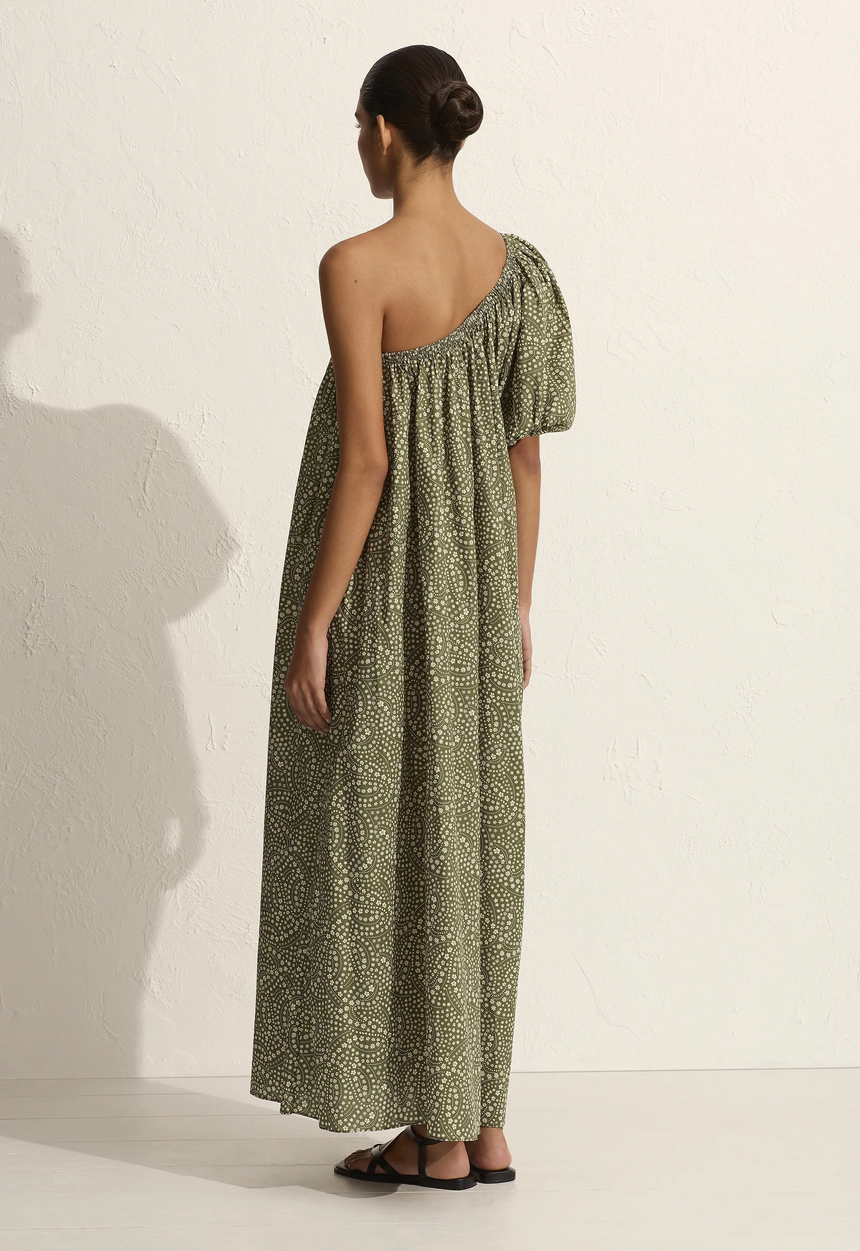 One Shoulder Maxi Dress - Jasmine (Olive) sold by Matteau product image thumbnail 4