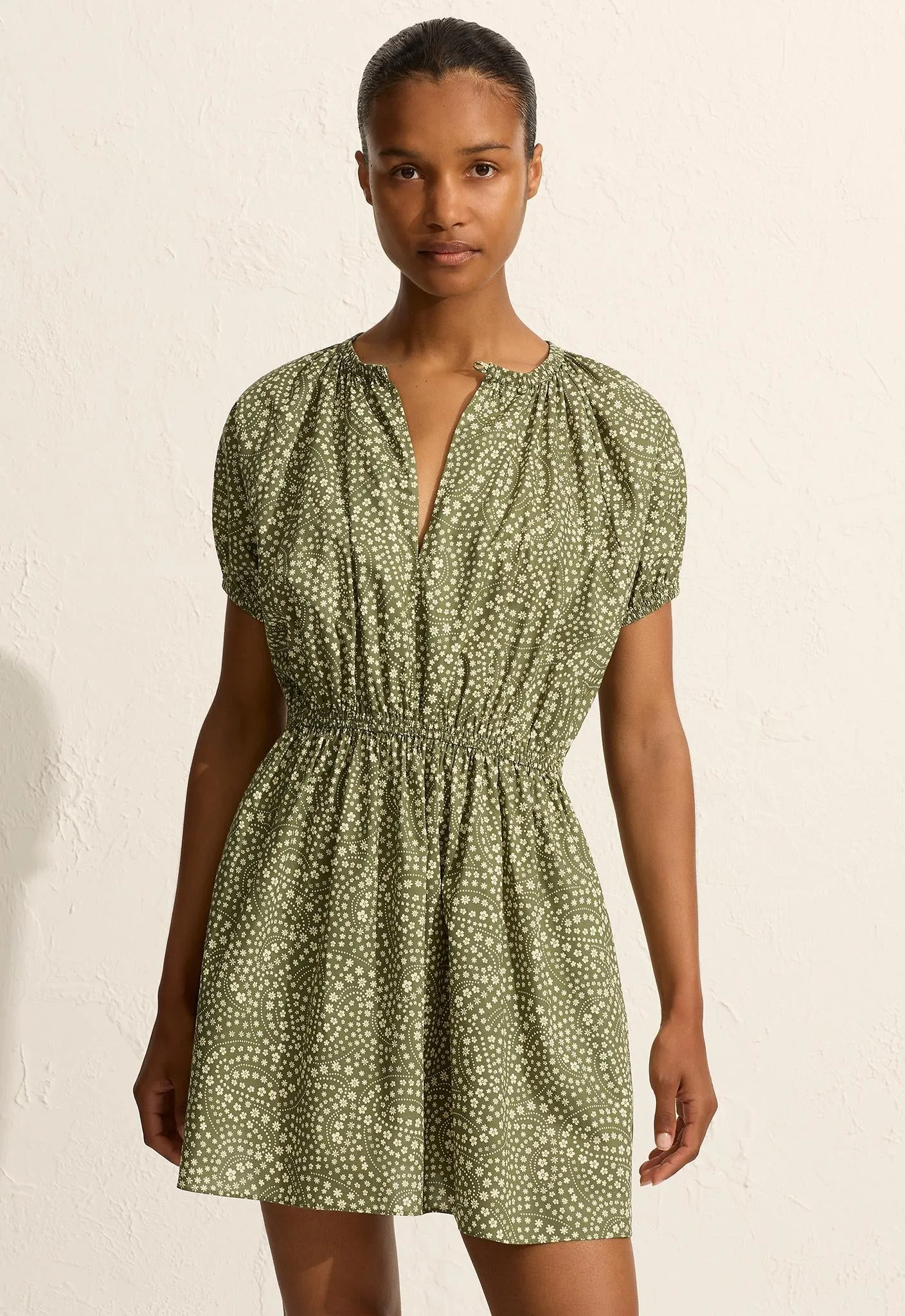 Cocoon Mini Dress - Jasmine (Olive) sold by Matteau product image thumbnail 3