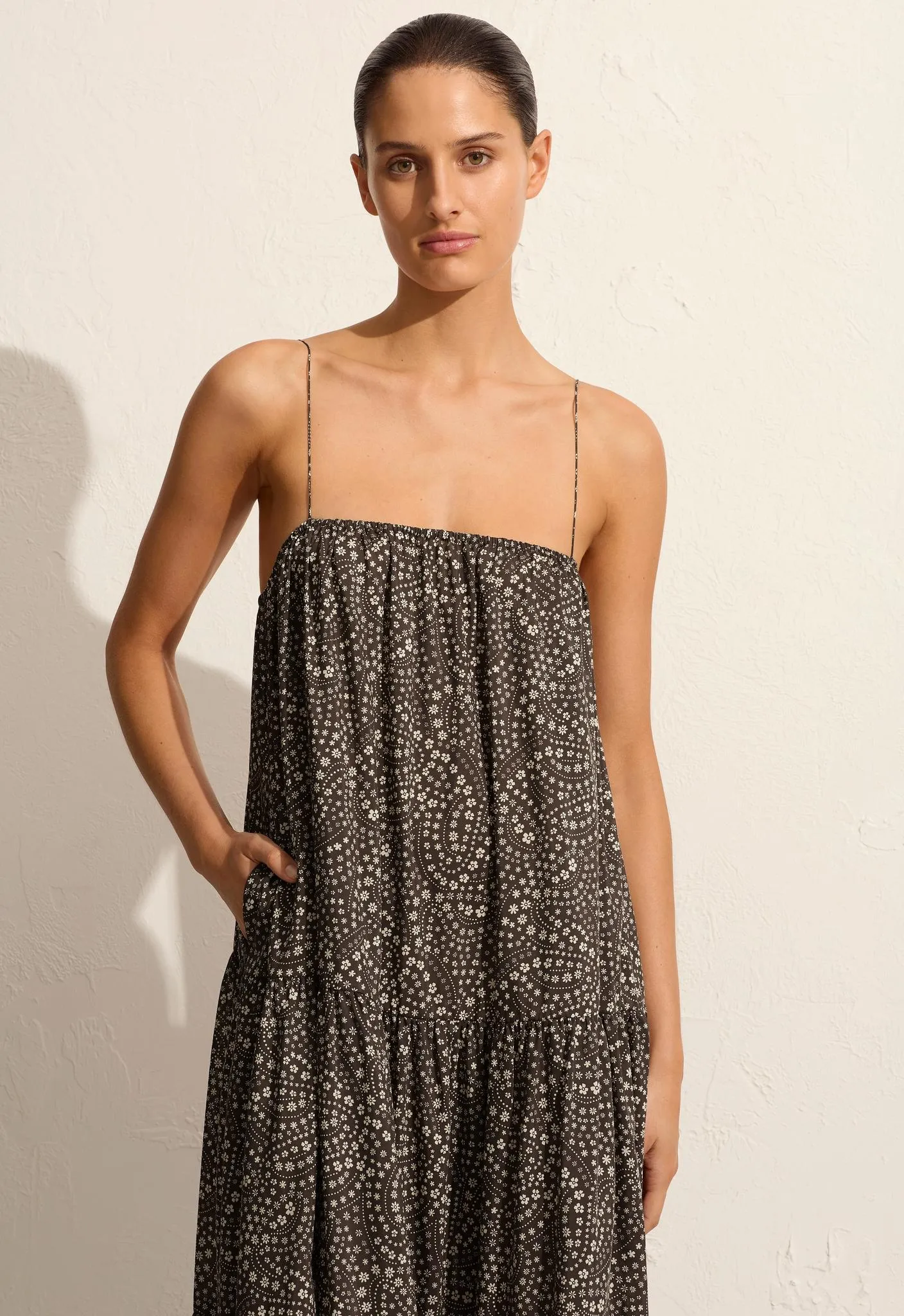 Voluminous Tiered Sundress - Jasmine (Cocoa) sold by Matteau product image thumbnail 2