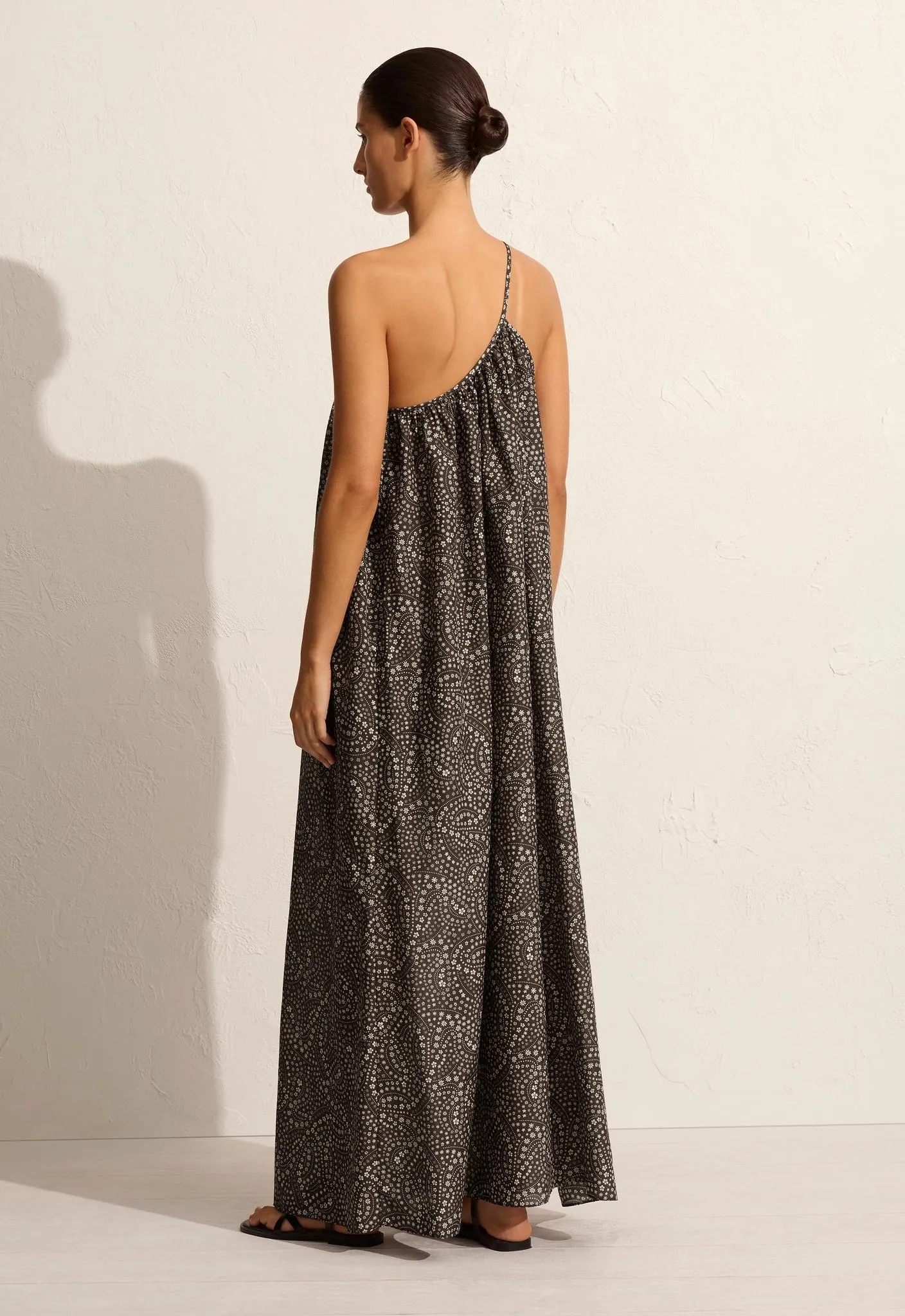 Voluminous One Shoulder Dress - Jasmine (Cocoa) sold by Matteau product image thumbnail 4