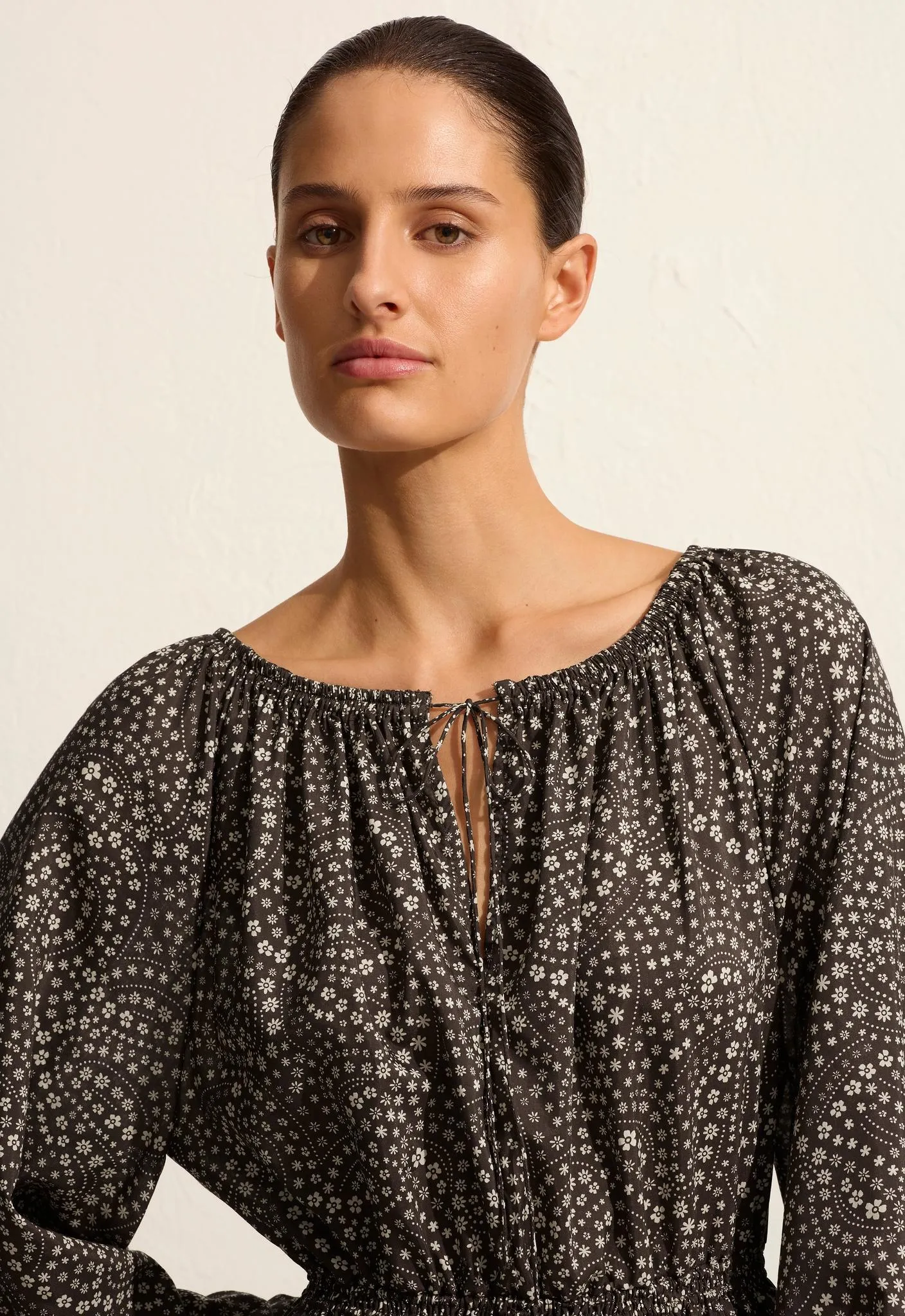 Voluminous Crew Dress - Jasmine (Cocoa) sold by Matteau product image thumbnail 2