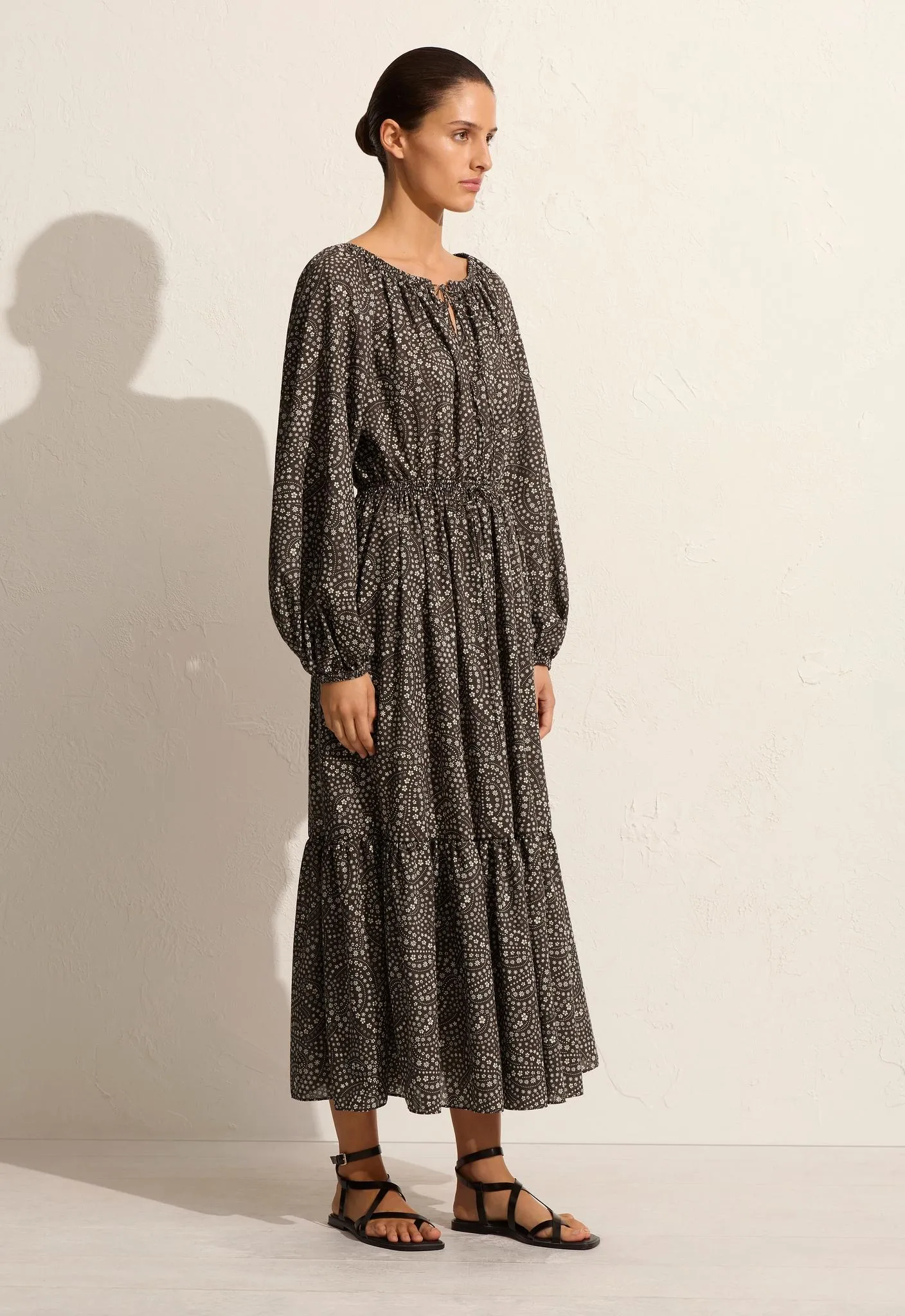 Voluminous Crew Dress - Jasmine (Cocoa) sold by Matteau product image thumbnail 3