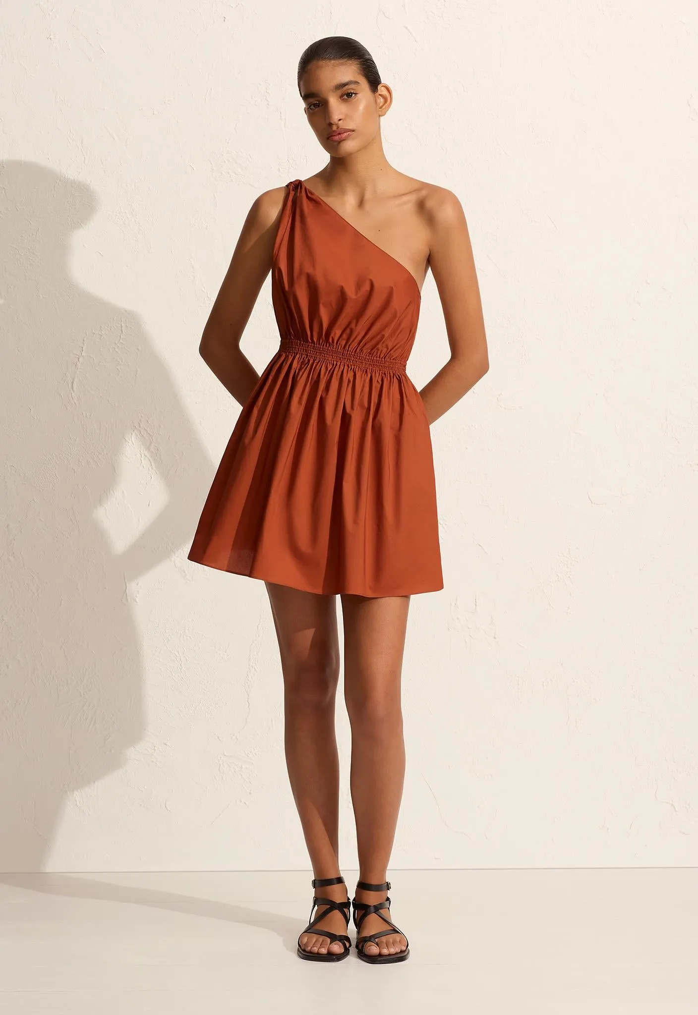 Twist Shoulder Mini Dress - Sienna sold by Matteau