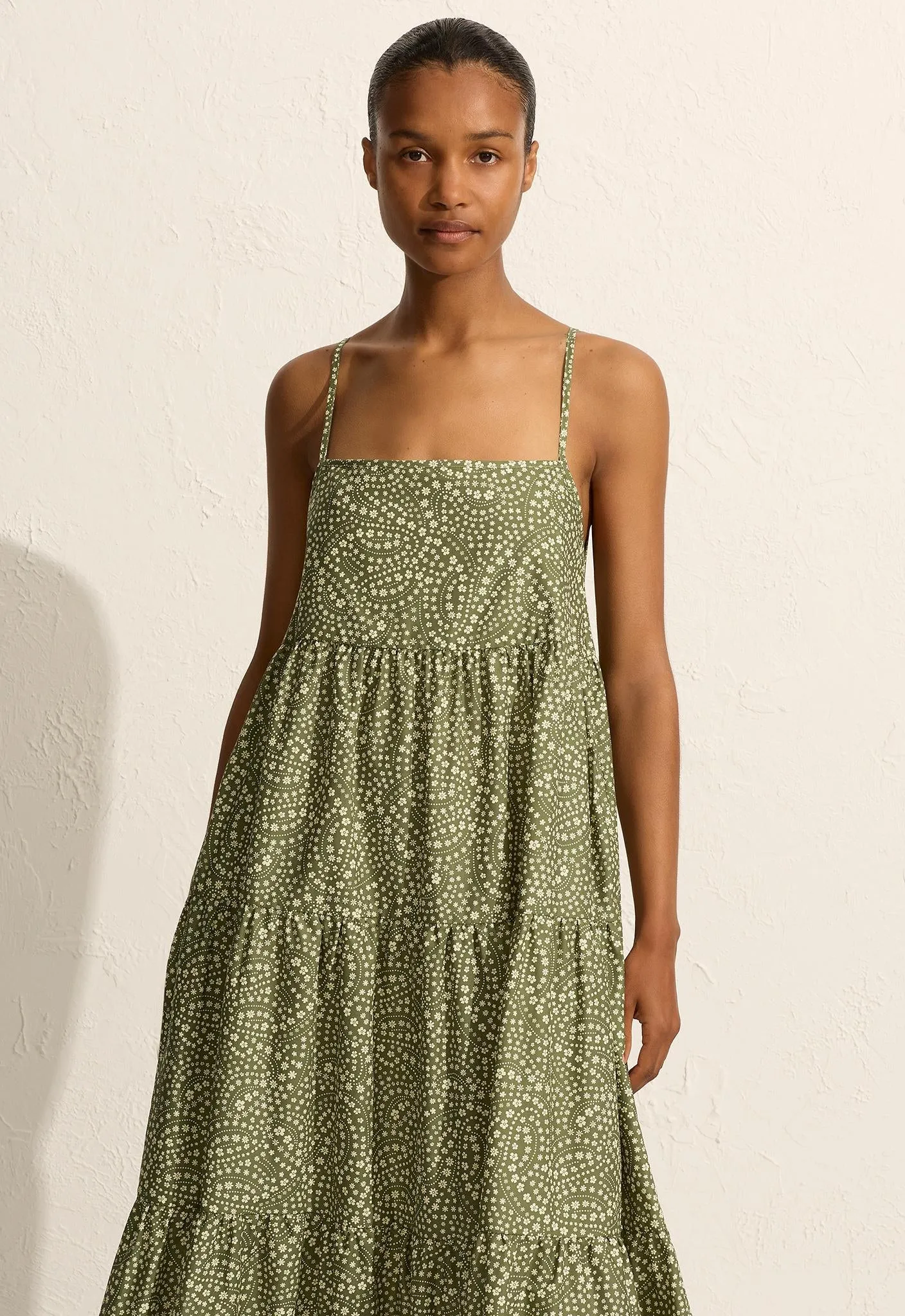 Tiered Sundress - Jasmine (Olive) sold by Matteau product image thumbnail 3
