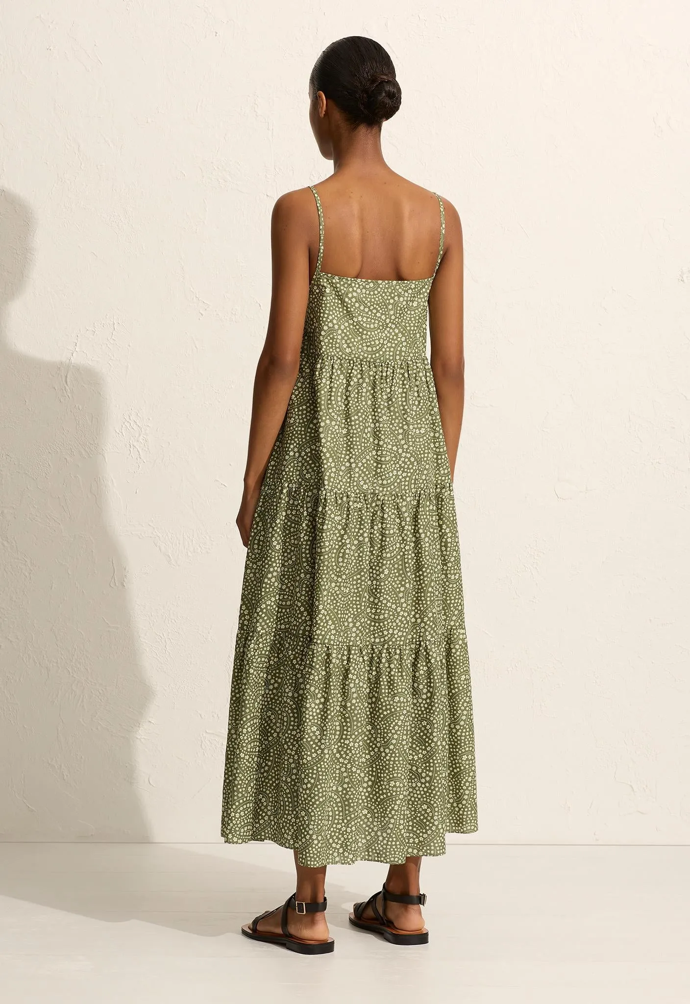 Tiered Sundress - Jasmine (Olive) sold by Matteau product image thumbnail 4