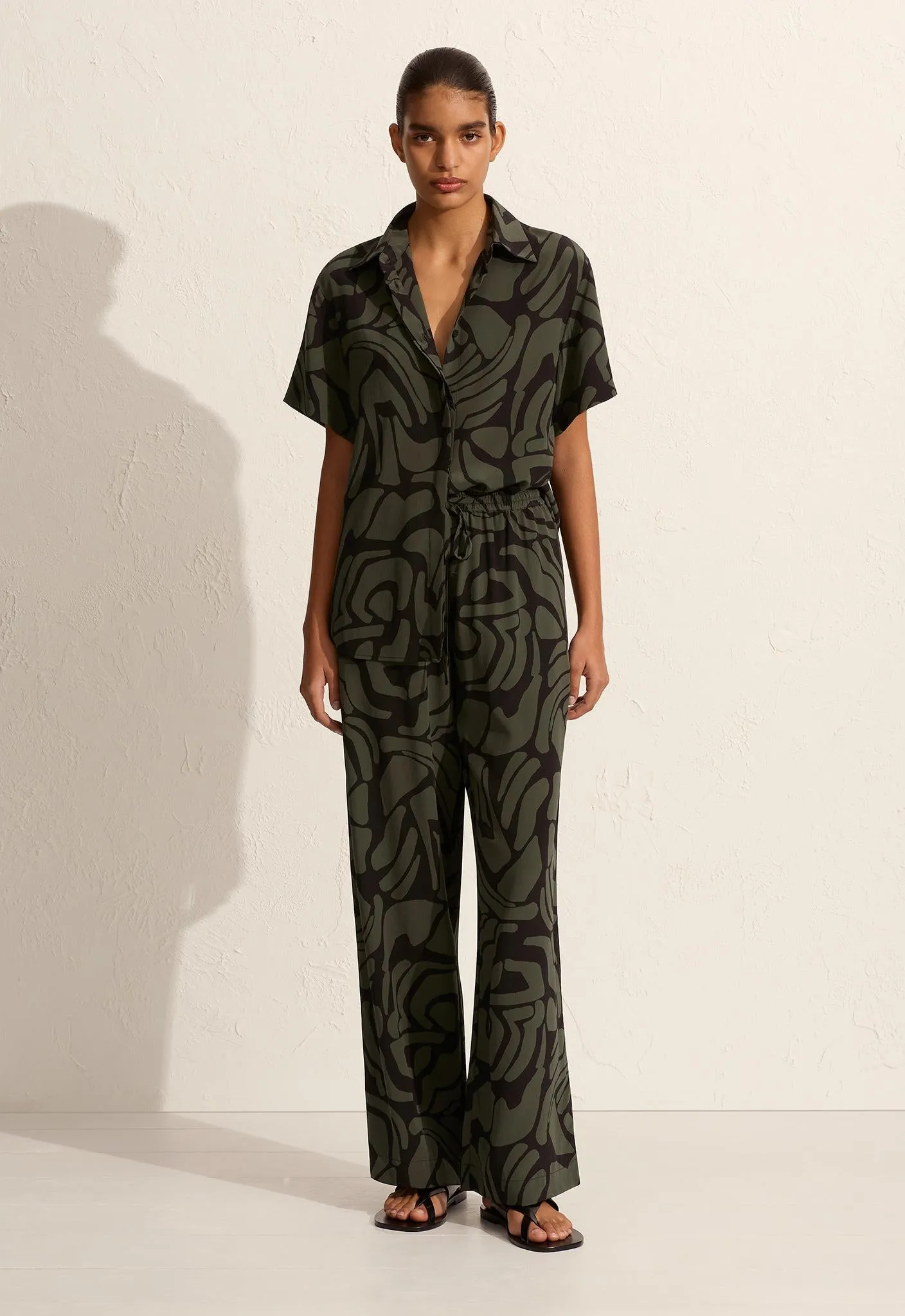 Short Sleeve Shirt - Pebble sold by Matteau