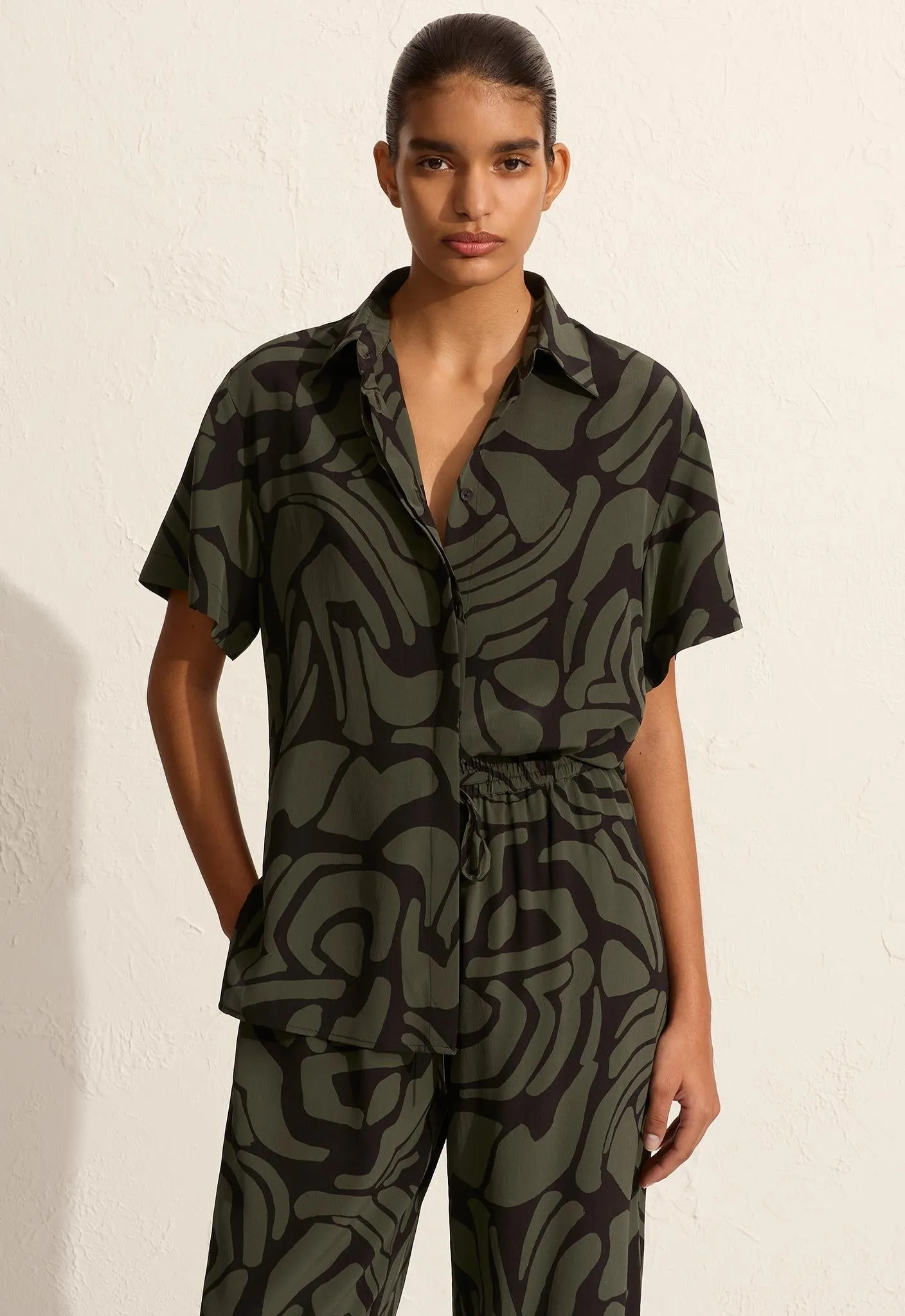 Short Sleeve Shirt - Pebble sold by Matteau product image thumbnail 2