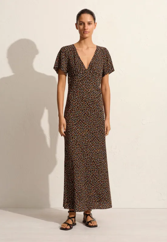 Short Sleeve Bias Dress - Meadow sold by Matteau