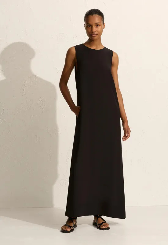 Shift Midi Dress - Black sold by Matteau