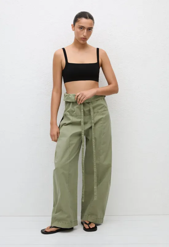 Fisherman Drawcord Pant - Oregano sold by Matteau