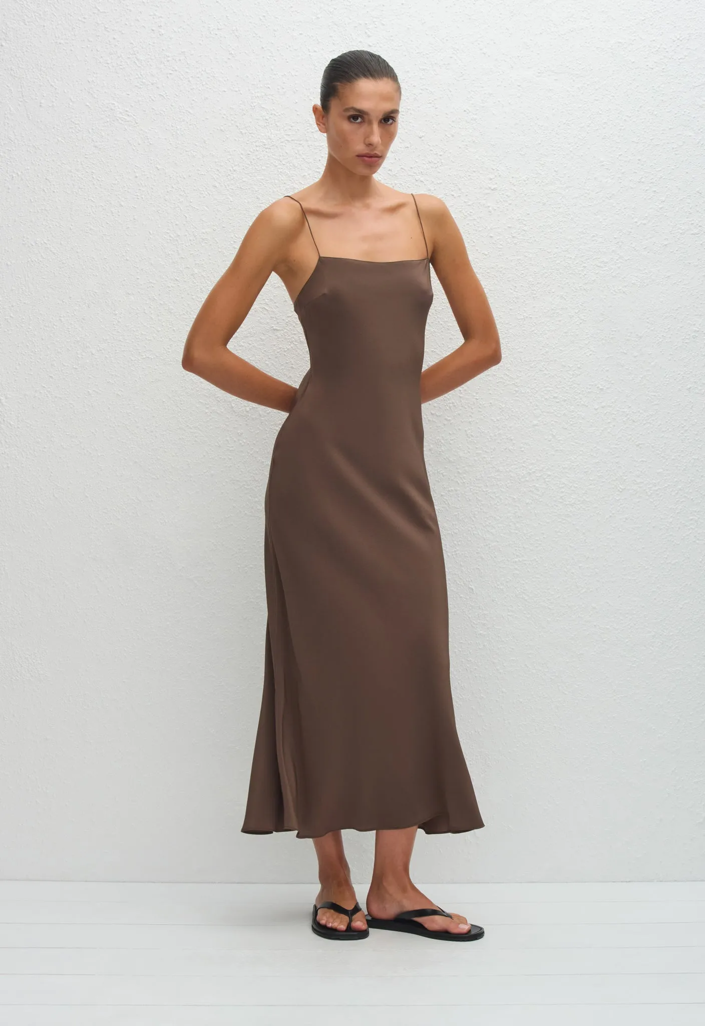 Square Slip Dress - Truffle sold by Matteau