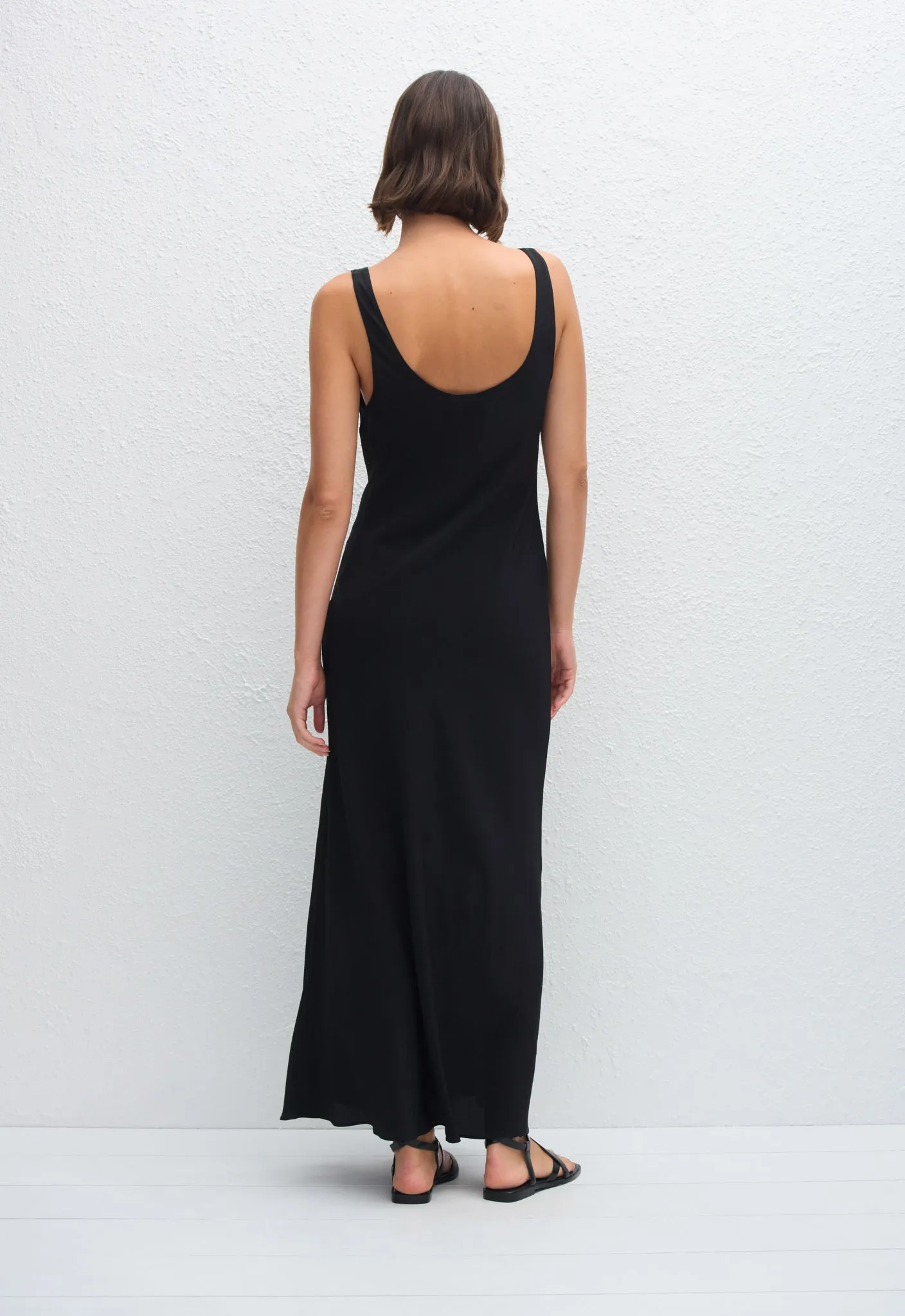 Bias Tank Dress - Black sold by Matteau product image thumbnail 4