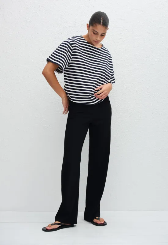 Relaxed Stripe Tee - French Navy sold by Matteau
