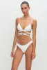 Wrap Triangle Top - Chalk Crinkle sold by Matteau