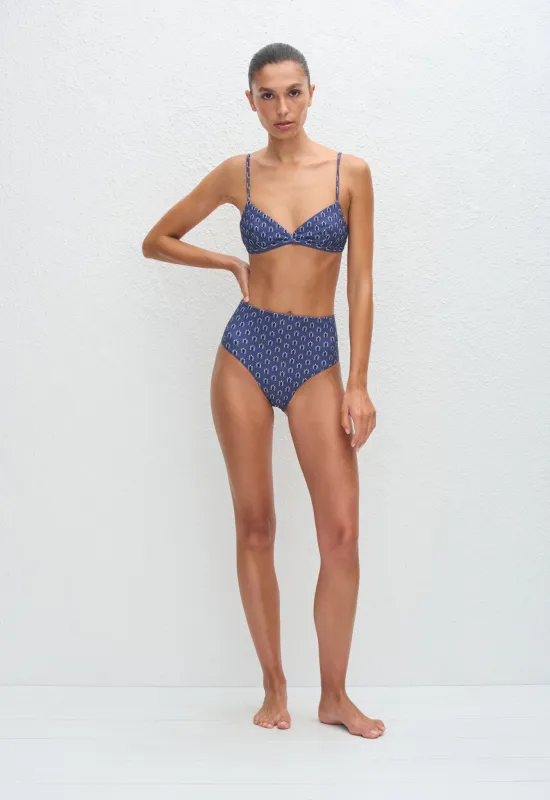 High Waist Brief - Cassis sold by Matteau