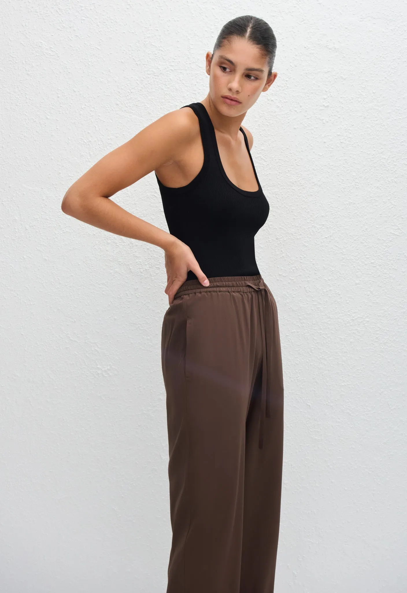 Drawstring Trouser - Truffle sold by Matteau product image thumbnail 4