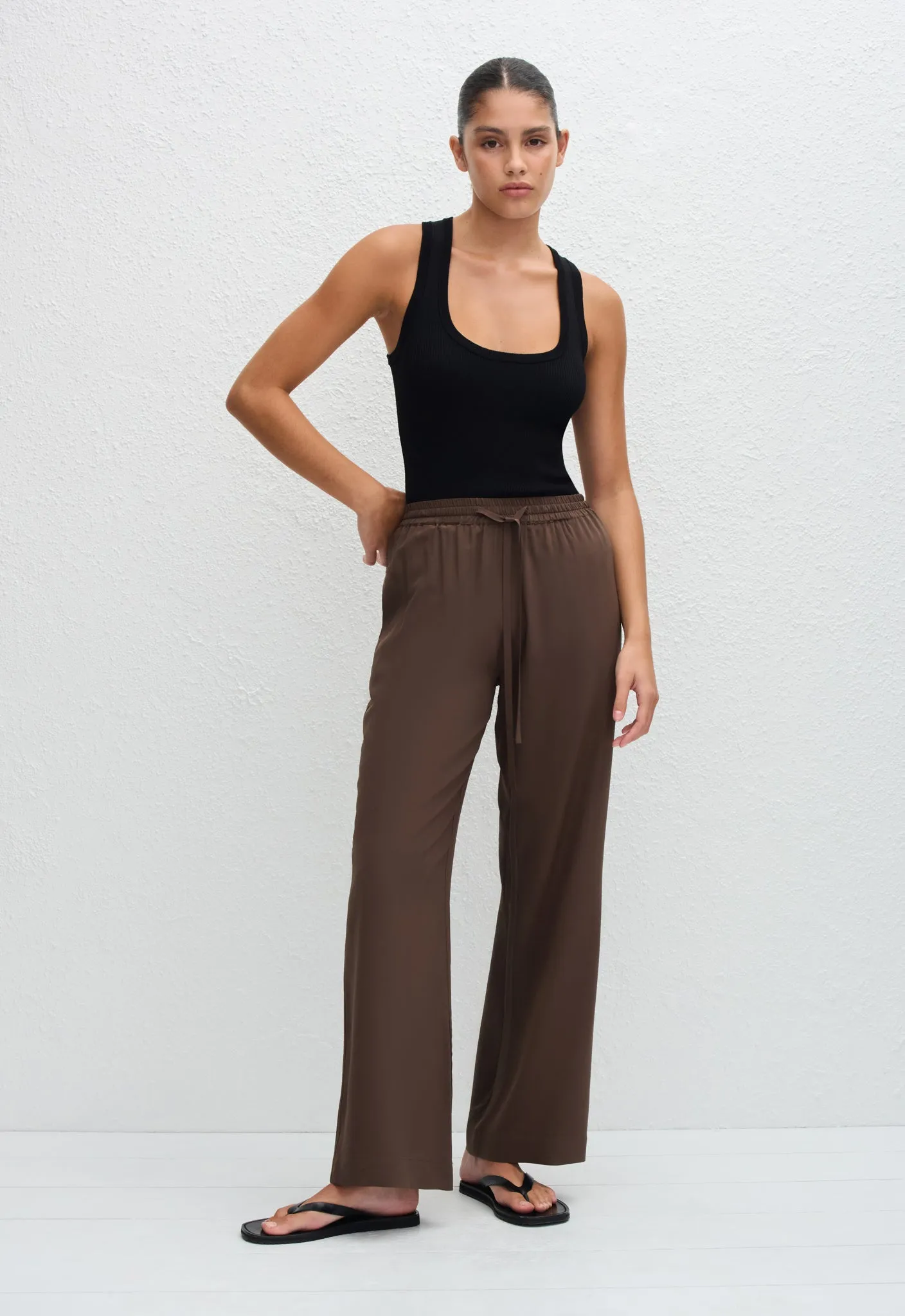 Drawstring Trouser - Truffle sold by Matteau